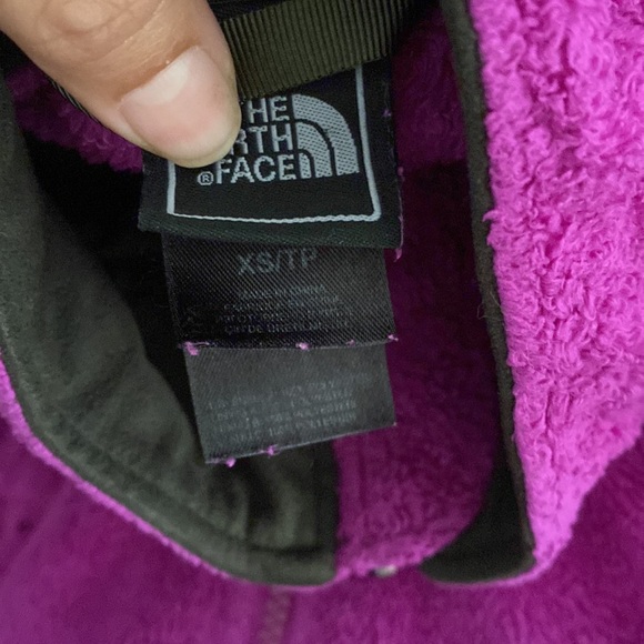 🍋The North Face Purple Fuzzy Zipper Sweater Jacket XS - Picture 3 of 5